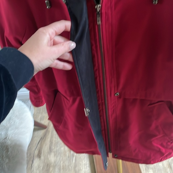 Liz Claiborne red lined jacket size SP - Picture 4 of 10